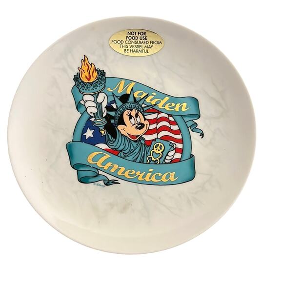 Disney Minnie Mouse Americana Collectors Plate Statue of Liberty Decorative - Picture 1 of 3
